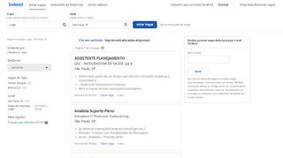 
                            6. Mais de 70 vagas de Login - São Paulo, SP | Indeed.com.br