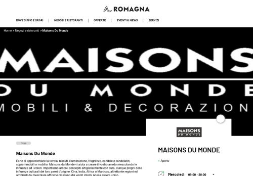 
                            11. Maisons Du Monde al centro Romagna Shopping Valley ...