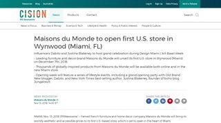 
                            11. Maisons du Monde to open first U.S. store in Wynwood (Miami, FL)
