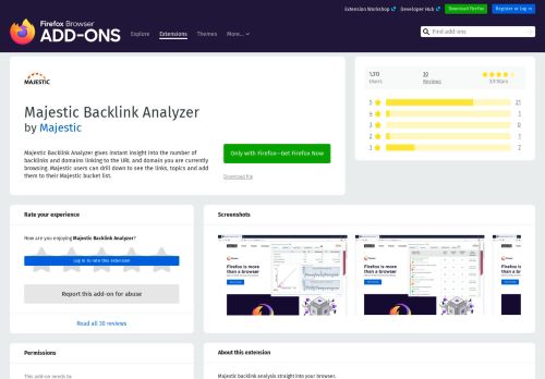 
                            10. Majestic Backlink Analyzer – Get this Extension for ? Firefox (en-US)