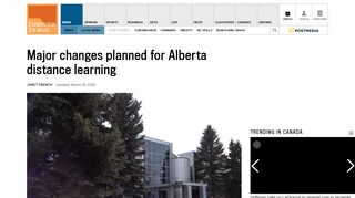 
                            3. Major changes planned for Alberta distance learning | Edmonton ...