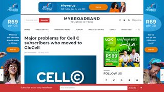 
                            7. Major problems for Cell C subscribers who moved to GloCell