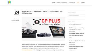 
                            12. Major Security Loophole in CP Plus CCTV Camera / Any CCTV ...