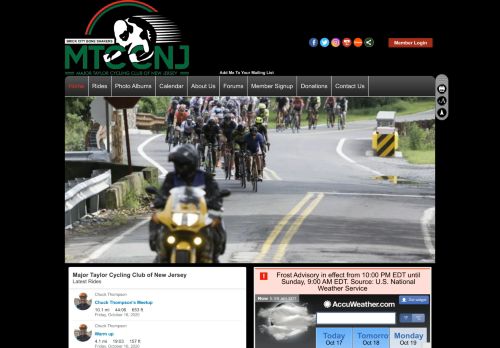 
                            8. Major Taylor Cycling Club of New Jersey: Home
