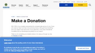 
                            10. Make a Donation | Lions Clubs International