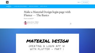
                            7. Make a Material Design login page with Flutter — The Basics - codeburst