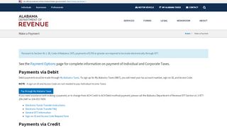 
                            11. Make a Payment – Alabama Department of Revenue