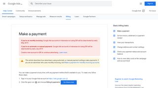 
                            2. Make a payment - Google Ads Help - Google Support