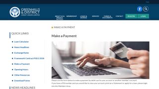 
                            3. Make a Payment - Greenhills Credit Union