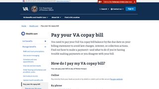 
                            11. Make A Payment - Health Benefits - VA.gov