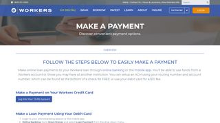 
                            11. Make a Payment | Workers Credit Union | MA | NH