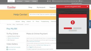 
                            6. Make an Online Payment - Frontier Communications