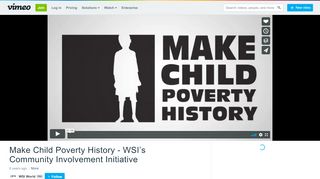 
                            12. Make Child Poverty History - WSI's Community Involvement ...