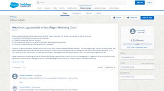 
                            3. Make Error Logs Available in ExactTarget/Marketing Cloud - Ideas ...