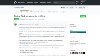 
                            9. Make FileList mutable. · Issue #3269 · whatwg/html · GitHub