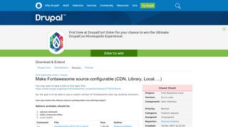 
                            12. Make Fontawesome source configurable (CDN, Library, Local ...