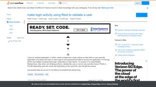 
                            1. make login activity using Rest to validate a user - Stack Overflow