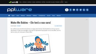 
                            10. Make Me Babies - Ele terá a sua cara! - Pplware