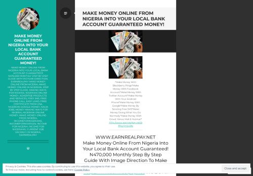 
                            11. MAKE MONEY ONLINE FROM NIGERIA INTO YOUR LOCAL BANK ...