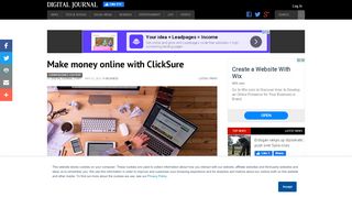 
                            7. Make money online with ClickSure (Commissioned Content)