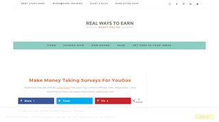 
                            12. Make Money Taking Surveys For YouGov - Real Ways to Earn