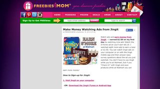 
                            12. Make Money Watching Ads from Jingit - Freebies4Mom