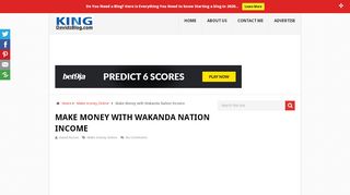 
                            11. Make Money with Wakanda Nation Income - kingdavidsblog