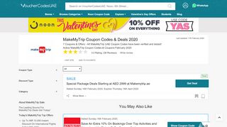 
                            11. Make My Trip UAE Coupon Codes & Discount Codes ...