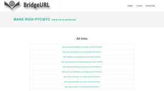 
                            10. Make Rich PTC/BTC | BridgeURL