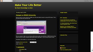 
                            8. Make Your Life Better: Hotspot on BINUS University - Deddy Hartanto