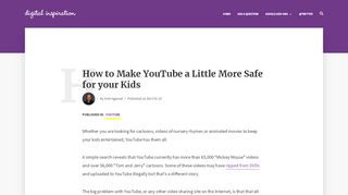 
                            9. Make YouTube More Safe for Kids - Block Adult Videos from Children