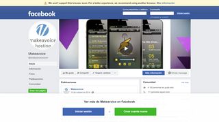 
                            9. Makeavoice - Inicio | Facebook