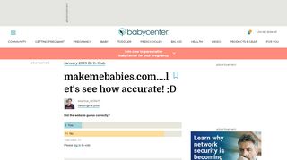 
                            6. makemebabies.com....l et's see how accurate! :D - Page 2 ...