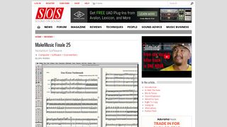 
                            12. MakeMusic Finale 25 | - Sound On Sound