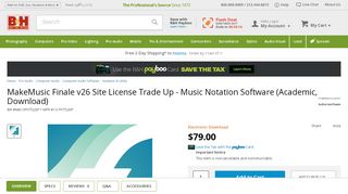 
                            6. MakeMusic Finale v26 Site License Trade Up - Music 13-FHTS26P