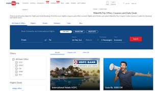 
                            3. MakeMyTrip Offers, Coupons and Daily Deals - SAVE upto 50% with ...