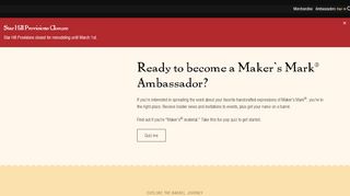 
                            9. Maker's Mark Ambassador | Program Overview