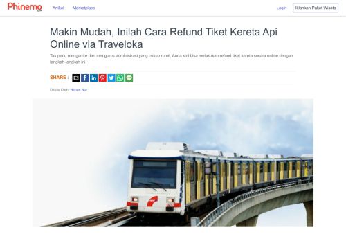 
                            11. Makin Mudah, Inilah Cara Refund Tiket Kereta Api Online via Traveloka