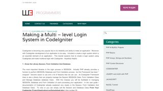 
                            9. Making a Multi - level Login System in CodeIgniter - w3programmers