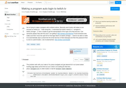 
                            4. Making a program auto login to twitch.tv - Stack Overflow