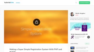 
                            13. Making a Super Simple Registration System With PHP and ...