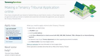 
                            11. Making a Tenancy Tribunal Application online
