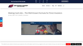 
                            12. Making Cash Ads – The Well Known Formula for Ponzi ...