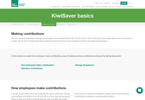 
                            9. Making Contributions - Kiwi Wealth