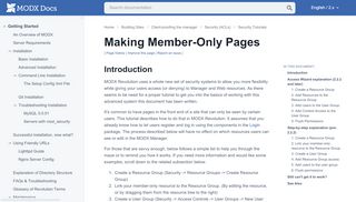 
                            4. Making Member-Only Pages | MODX Revolution