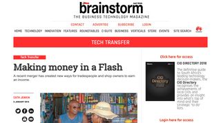 
                            8. Making money in a Flash - Brainstorm Magazine