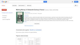 
                            8. Making Money in Sixteenth-Century France: Currency, Culture, and ... - Resultado de Google Books