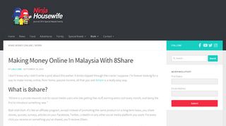 
                            8. Making Money Online In Malaysia With 8Share - Ninja ...