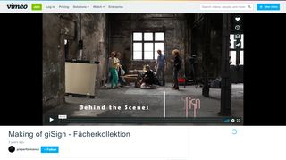 
                            13. Making of giSign - Fächerkollektion on Vimeo