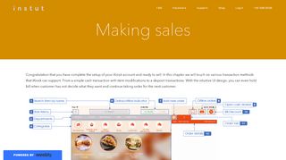 
                            13. Making sales - INSTUT iPad POS System